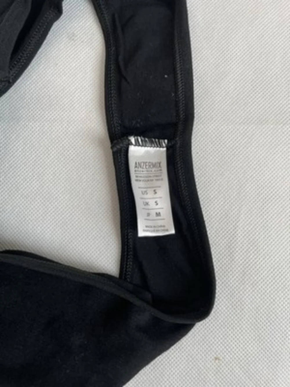 Anzermix Black Cotton Blend 5 Pack Basic Thong Underwear Womens Size Small NEW